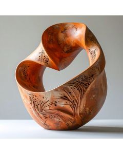 Terracotta Abstract Sculpture