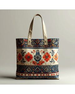 Block Printed Cotton Tote