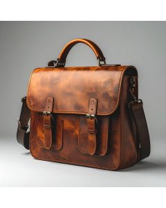 Leather Laptop Messenger Bag